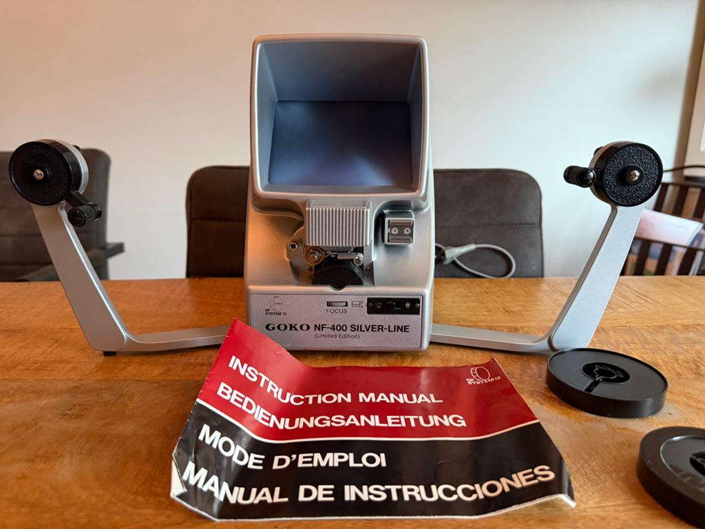 ‼️Limited edition‼️Goko NF-400 Silver-Line Filmviewer, Ophalen, 8mm