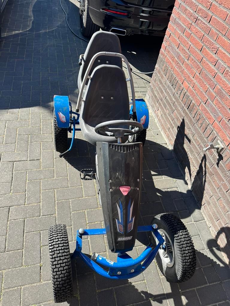 Blauwe Mammoet skelter met extra stoel, Ophalen, Zo goed als nieuw, Mammoet, Vrijloopautomaat