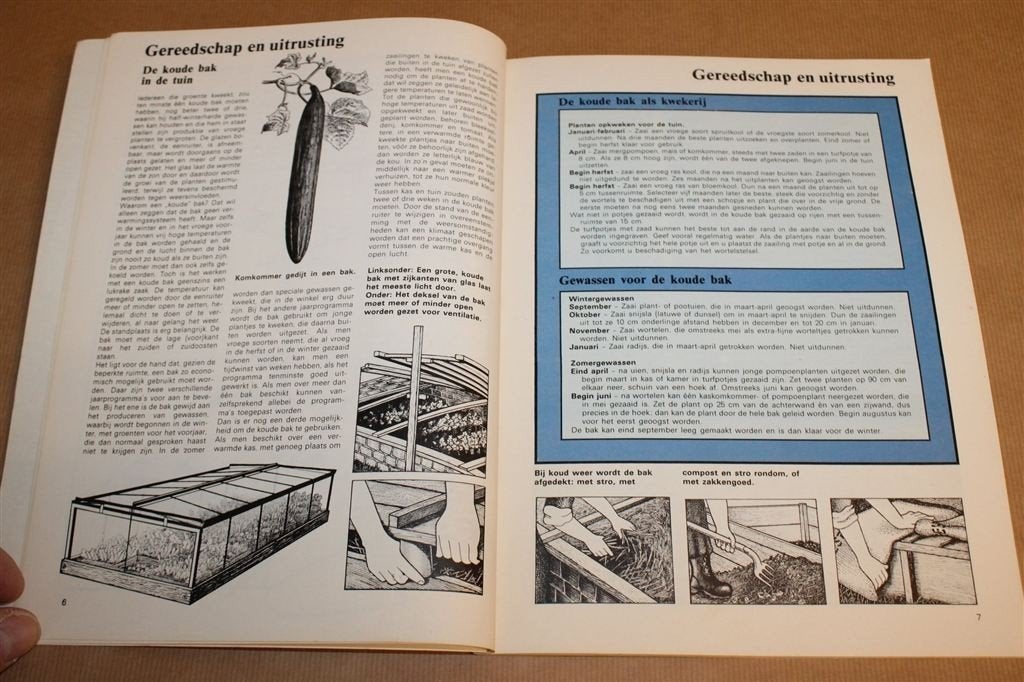 Groenten en Kruiden — Vintage Tuingids Zaaien & Oogsten 1977, Ophalen of Verzenden, Gelezen, Moestuin
