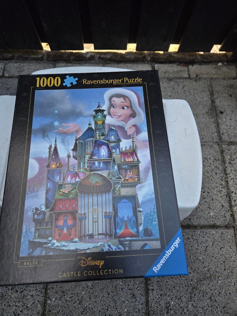 Ravensburger Disney Belle Kasteel Puzzel 1000 stukjes, Ophalen, 500 t/m 1500 stukjes, Zo goed als nieuw, Legpuzzel