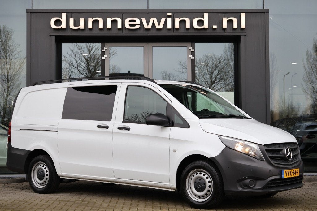 Mercedes-benz VITO 114 CDI LANG DC 5 pers Airco Navi CruiseC, Auto's, 2081 kg, Met garantie (alle), Wit, Bedrijf