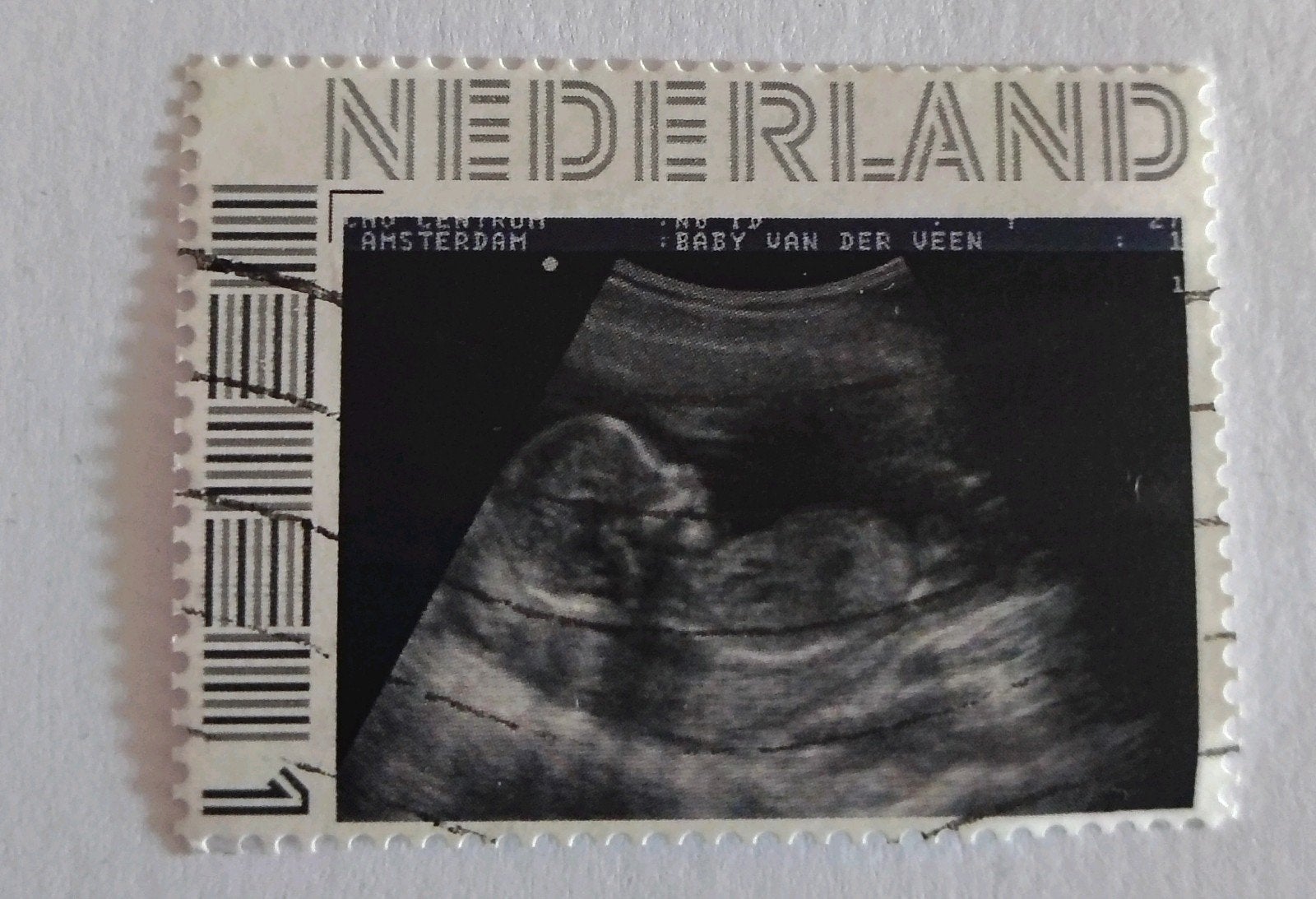 Persoonlijke Postzegel Echo Baby van der Veen, Ophalen of Verzenden
