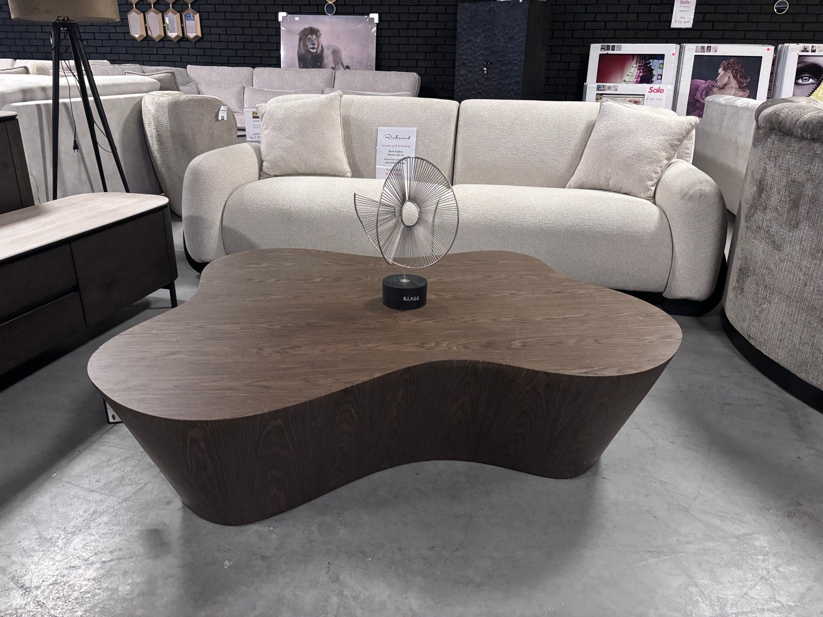 Salontafel Richmond Interiors Quintino - Showroom Opruiming, Huis en Inrichting, 100 tot 150 cm, Ophalen of Verzenden, Zo goed als nieuw