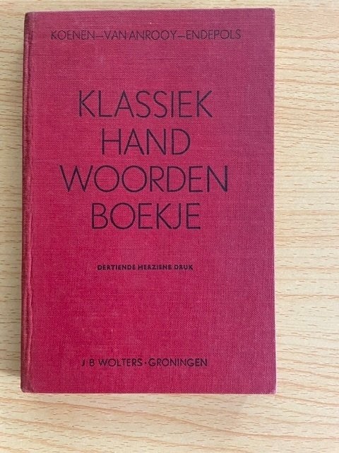 Klassiek Handwoordenboekje , Ophalen of Verzenden, Gelezen, Koenen – Van Anrooy, J. Endepols