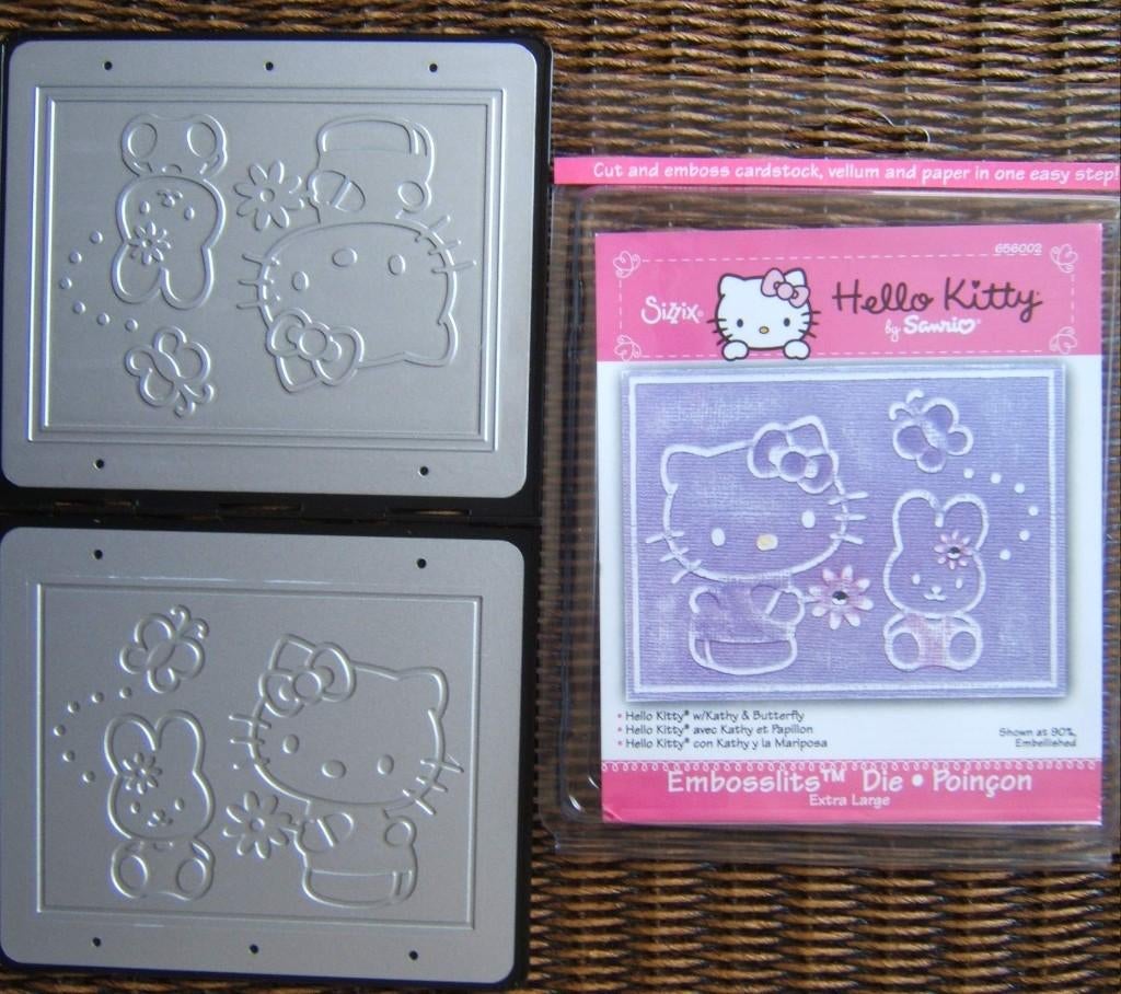 Sizzix hello kitty embosslits extra large,, Ophalen of Verzenden, Nieuw, Kind, Pons of Mal
