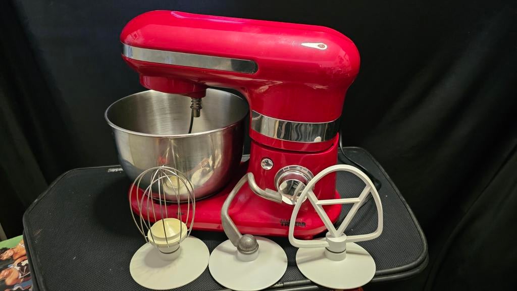 Tristar MX-4170 Keukenmachine - 4L RVS Kom, Witgoed en Apparatuur, Keukenmixers, Zo goed als nieuw, 4 liter of meer, 3 snelheden of meer