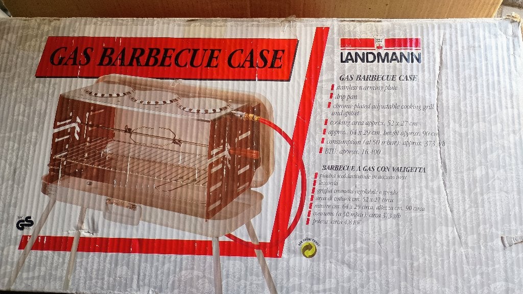 Landmann Cramer gas BBQ grill kookplaat koffer op poten, Ophalen of Verzenden, Gebruikt, Landmann