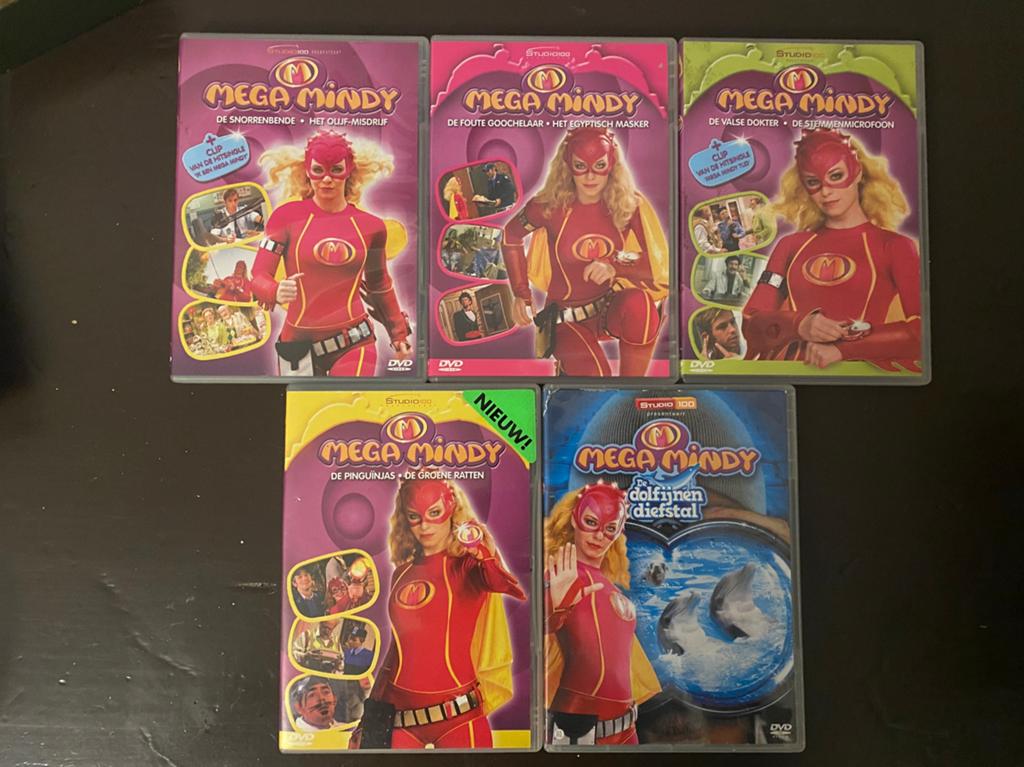 5x DVDs van Mega Mindy, Alle leeftijden, Ophalen of Verzenden, Zo goed als nieuw