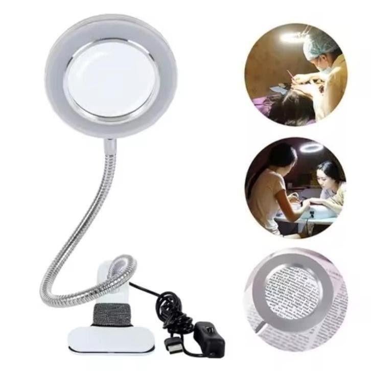 Loeplamp vergrootglas LED-lamp USB monteerbaar Aan-uitknop, Hobby en Vrije tijd, Vergrootglazen, Loepen en Loeplampen, Nieuw, Loeplamp