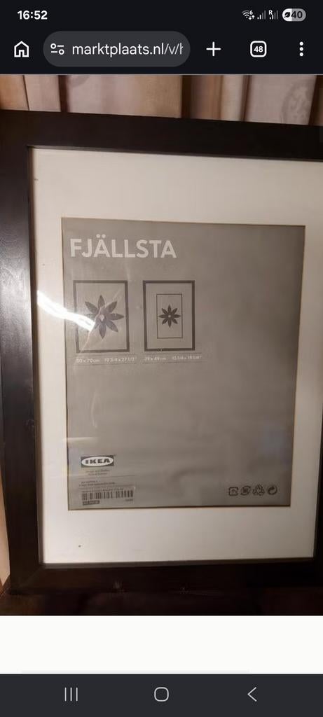 7 ikealijsten + 1 gratis zonder glas, Ophalen of Verzenden, Hout