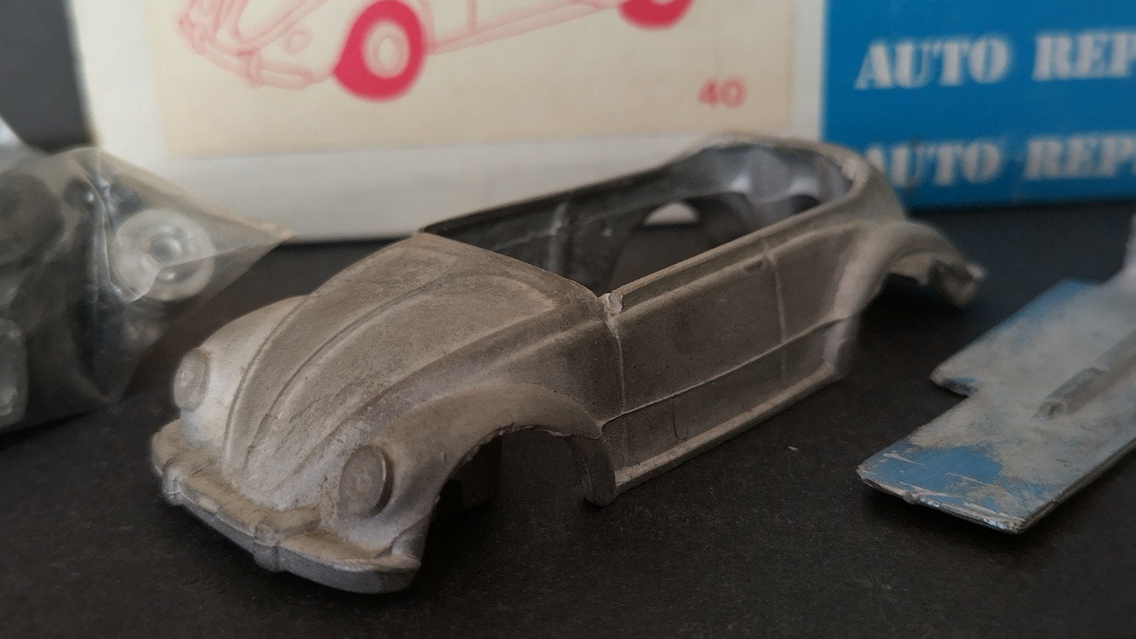 Volkswagen VW KDF Cabrio 1938 1:43 Auto Replicas Kit Pol, Overige merken, Auto, ., Ophalen of Verzenden