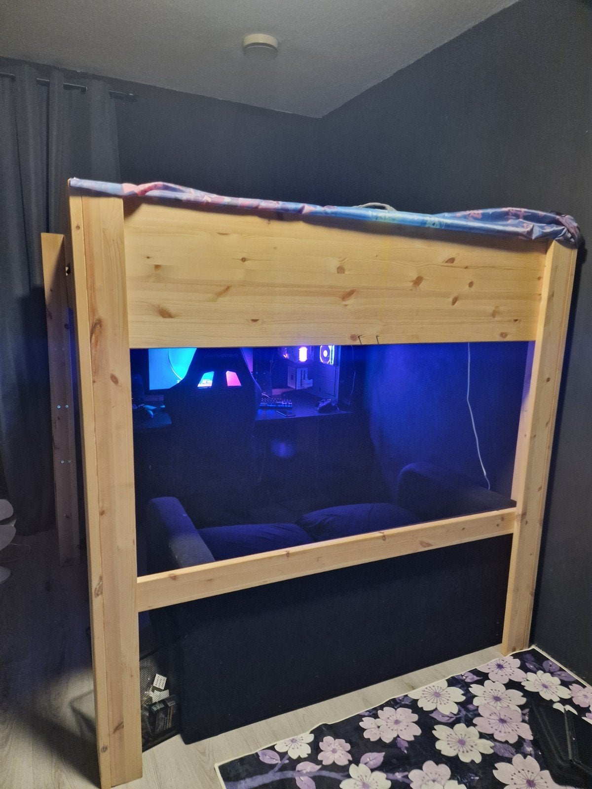 2 persoons hoogslaper 180x200, Huis en Inrichting, Slaapkamer | Stapelbedden en Hoogslapers, Ophalen of Verzenden, Zo goed als nieuw