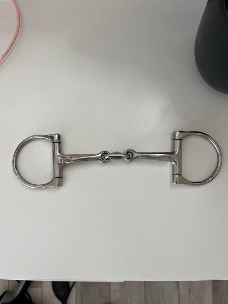 Dubbelgebroken bit, Dieren en Toebehoren, Ophalen of Verzenden, Zo goed als nieuw, Dressuur