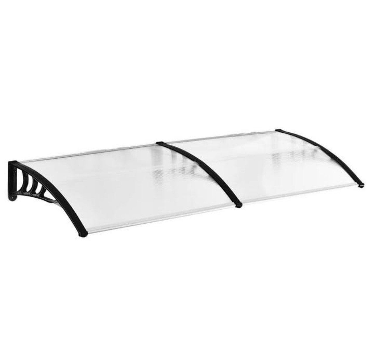 Deurluifel/afdak 195x80 cm - Transparant, Kunststof, 120 cm of meer, Minder dan 200 cm, Nieuw