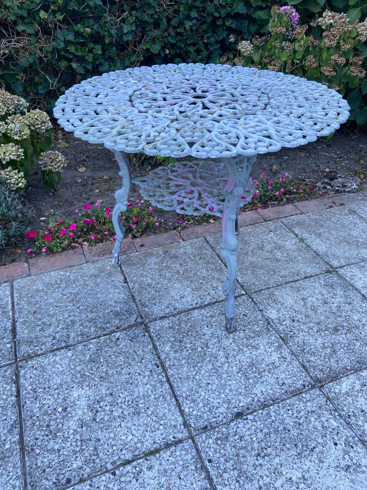 Tuintafeltje aluminium ( hartjes), Ophalen, Gebruikt