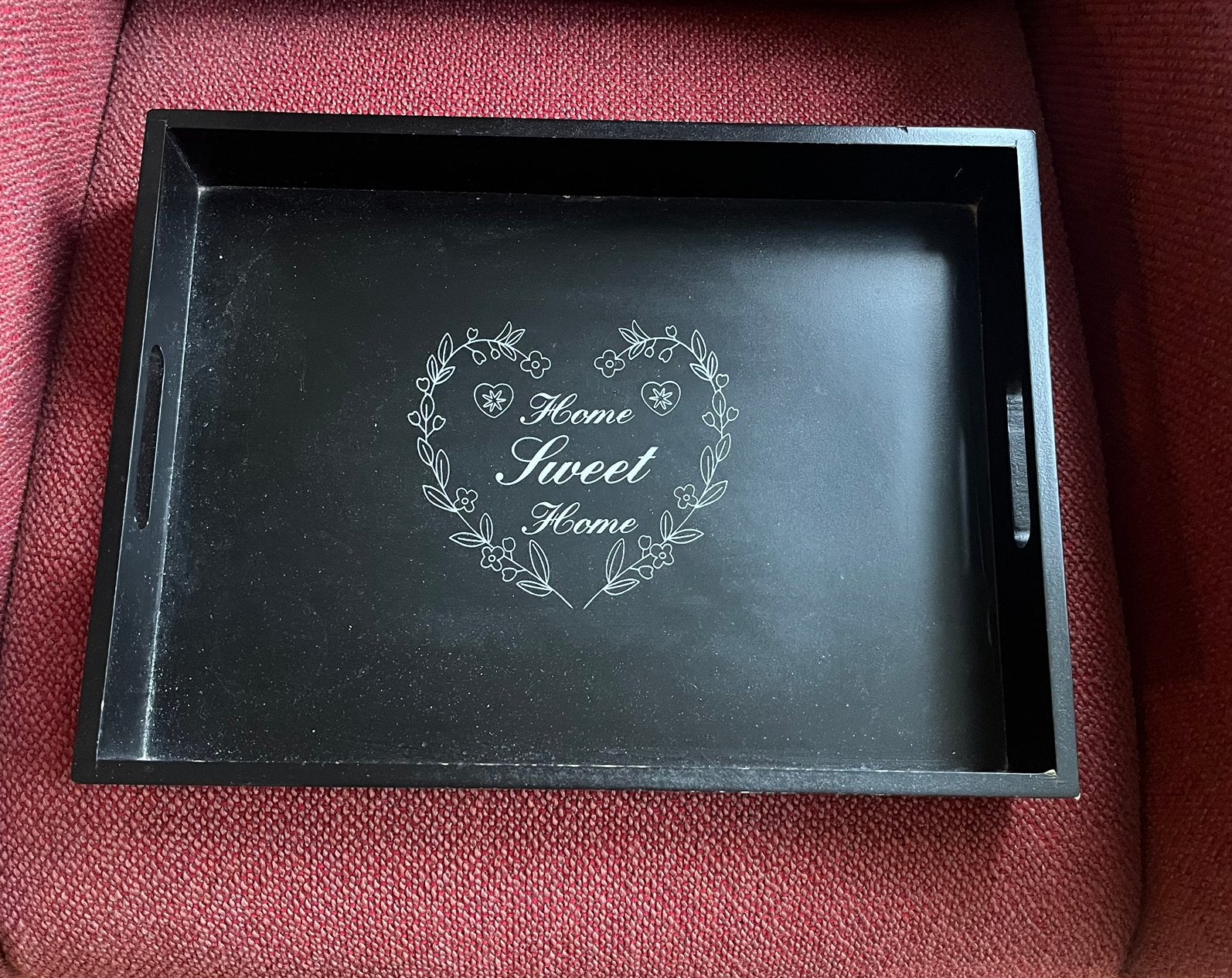 Zwart dienblad gratis, Ophalen, Gebruikt, Overige typen, Met handvatten