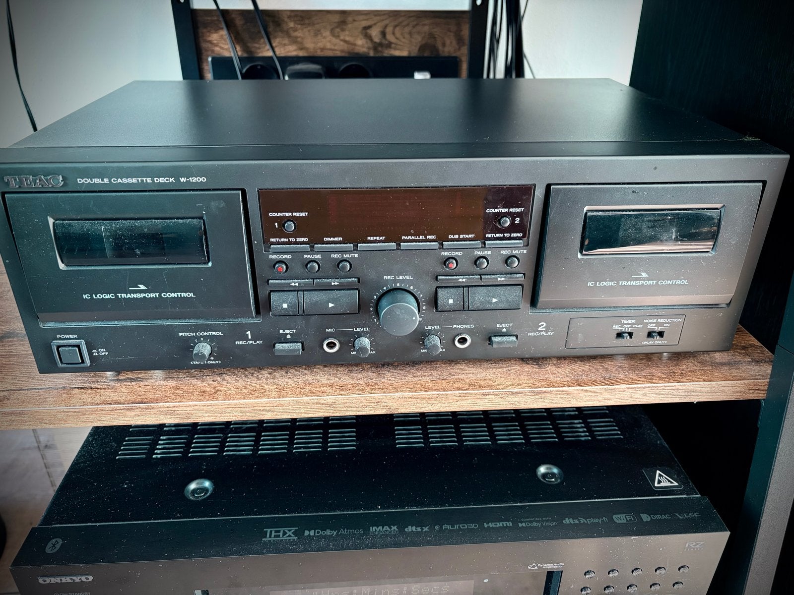 TEAC W-1200 Dubbel Cassettedeck - Zo goed als nieuw, Ophalen, Dubbel, Overige merken, Tiptoetsen