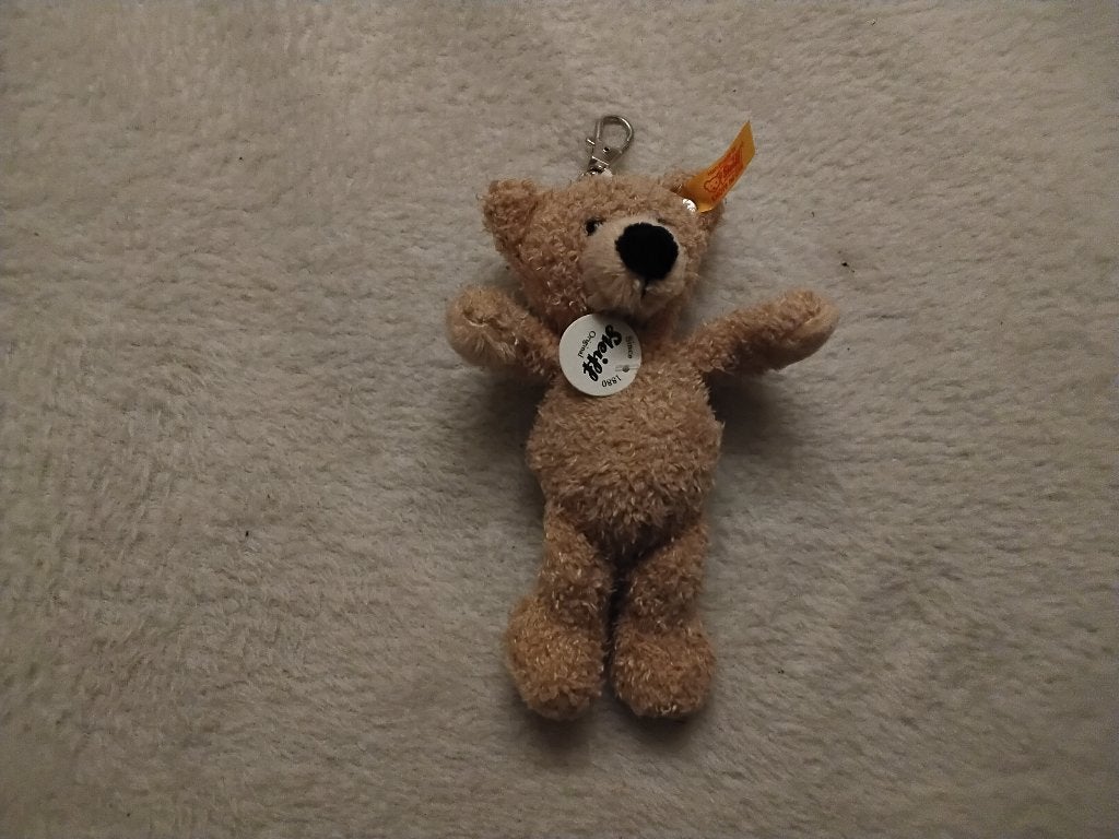 Steiff Fynn Teddybeer Sleutelhanger, Ophalen of Verzenden, Zo goed als nieuw