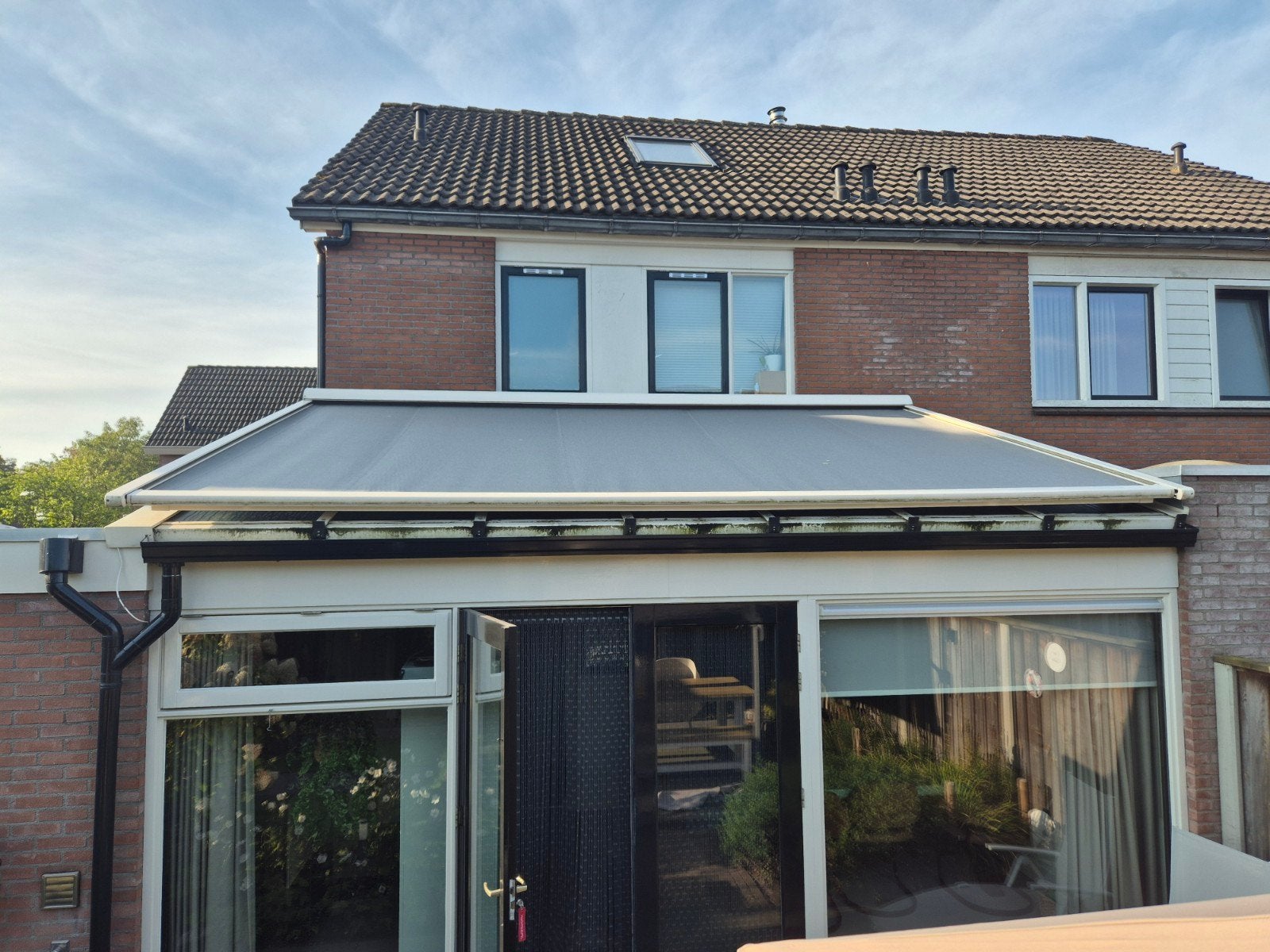 grote veranda zonnewering., Ophalen, Overige typen, 450 cm of meer, Elektrisch