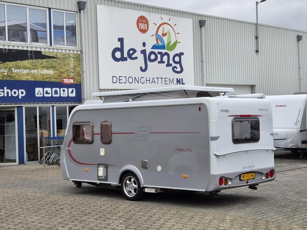 Eriba Feeling 425 - Mover - Luifel -, Caravans en Kamperen, Standaardzit, Bedrijf, 4 tot 5 meter, Eriba
