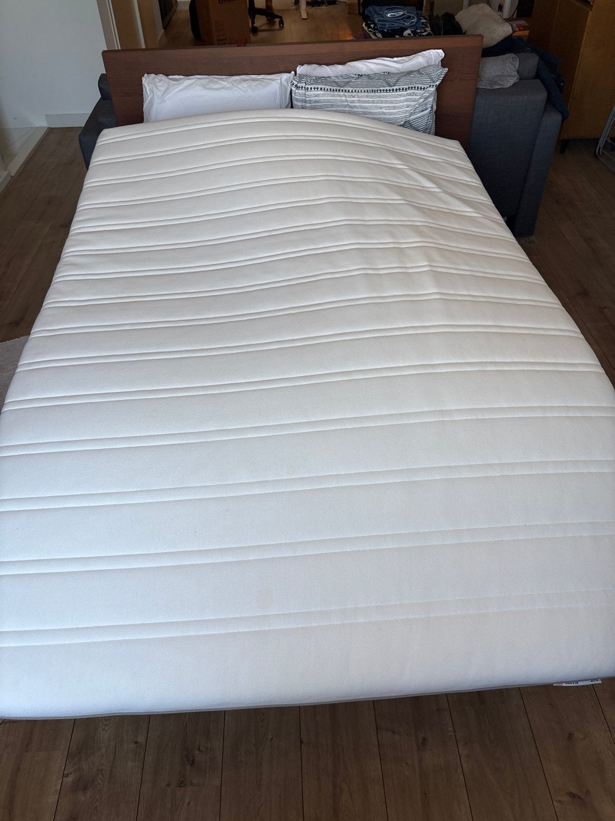 Ikea Malvik matras 140x200 cm, medium stevigheid, Ophalen, Gebruikt, Tweepersoons, 140 cm
