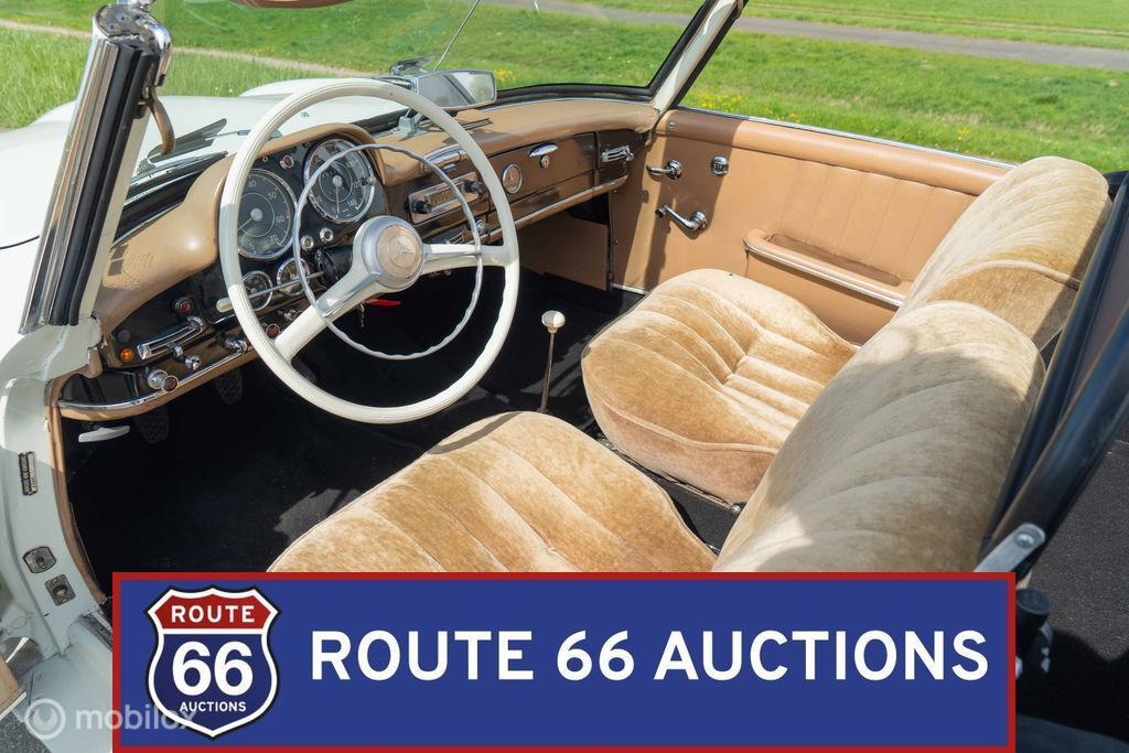 Mercedes-Benz 190 SL | 1959 | Route 66 Auctions, Auto's, Oldtimers, Overige carrosserieën, Zwart, Mercedes-Benz, Bedrijf