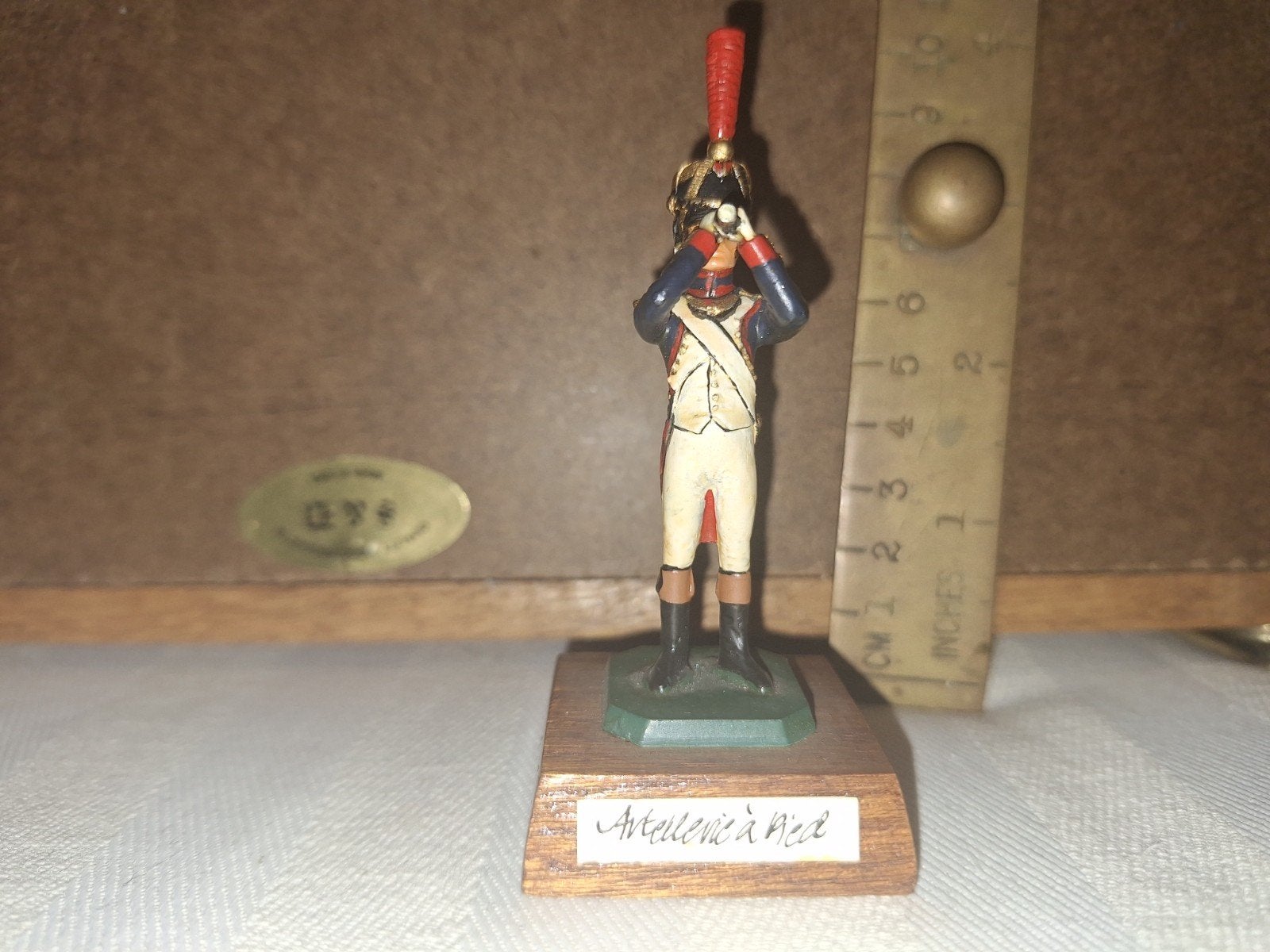 Tinnen Soldaatje Frans Napoleontische Tijd Artillerie a pied, Verzenden, Zo goed als nieuw, 1:35 tot 1:50, Figuur of Figuren