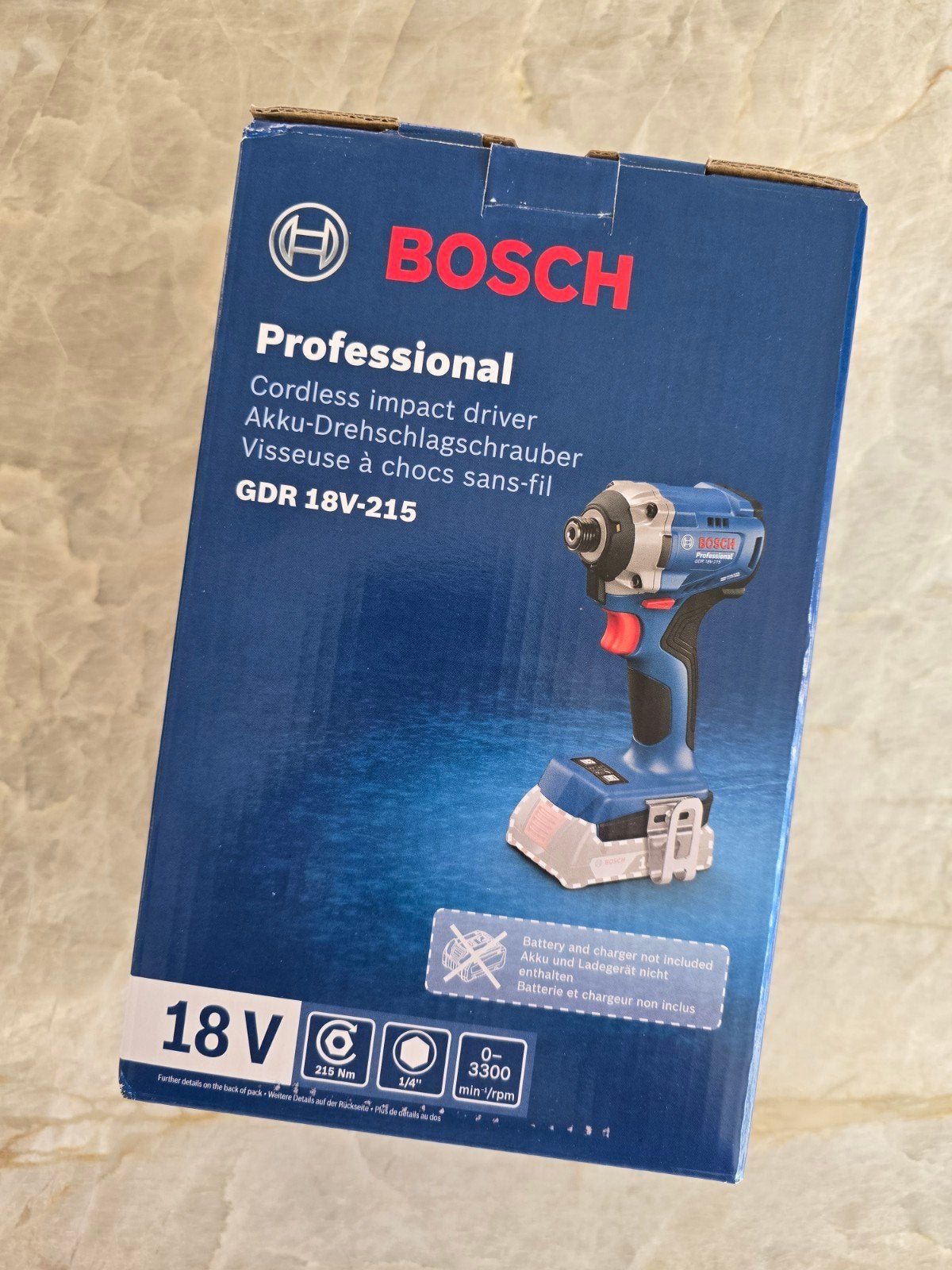 Bosch profesional, cordless impact driver GDR 18V-215, Doe-het-zelf en Verbouw, Gereedschap | Boormachines, Ophalen of Verzenden