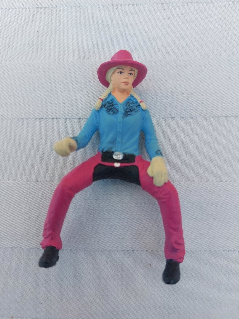 Ruiter Schleich roze blauw met hoed, country - A, Ophalen of Verzenden, Zo goed als nieuw