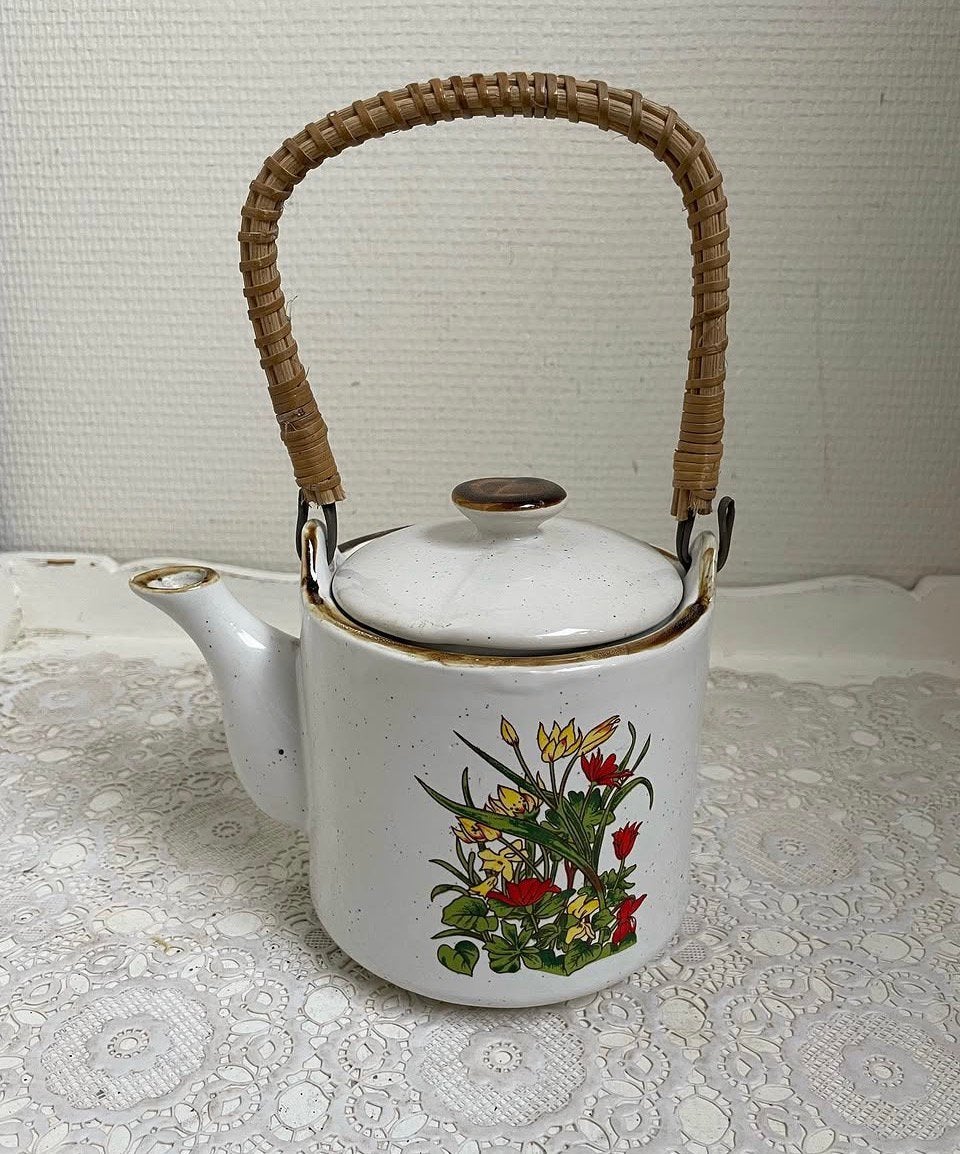 Wildflower theepotje vintage, Ophalen of Verzenden