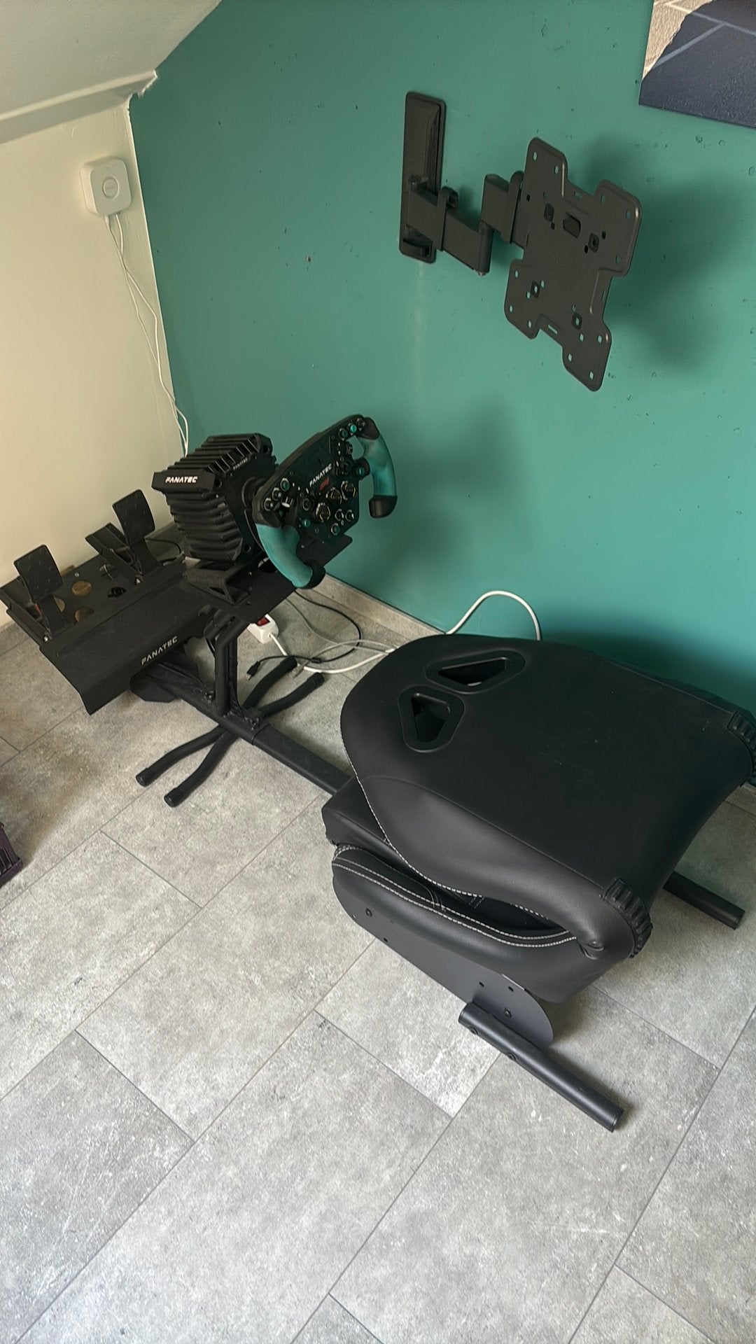 Race stoel met stuur en pedalen, Hobby en Vrije tijd, Elektronica-componenten, Ophalen