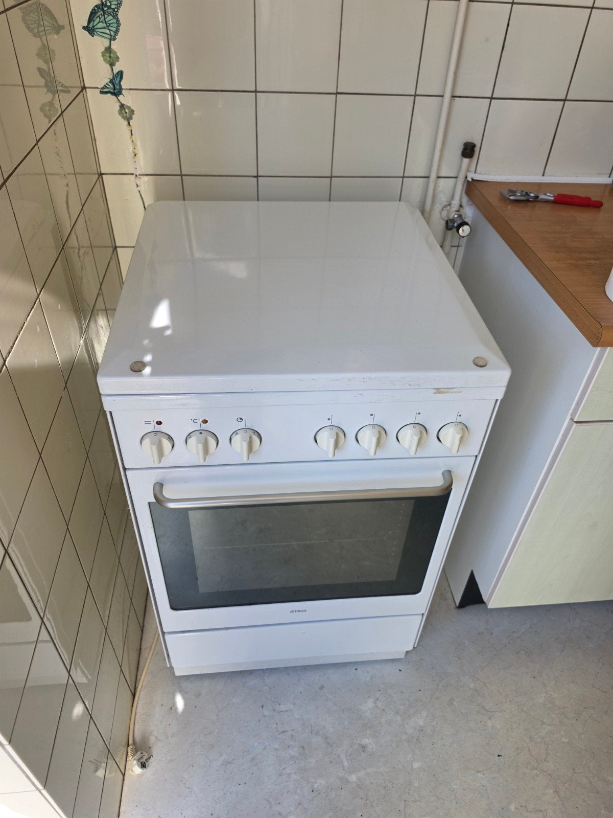 ATAG Vrijstaand Gasfornuis met Oven - Wit, 4 Kookzones, Witgoed en Apparatuur, Ophalen, Gebruikt, 4 kookzones, Gas