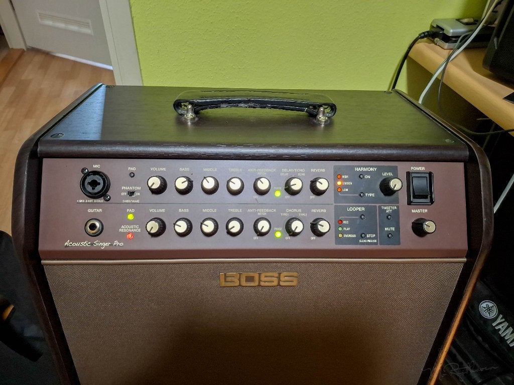 Boss acoustic singer pro gitaar versterker incl GA-FC Footsw, Ophalen, Zo goed als nieuw, Gitaar, 100 watt of meer