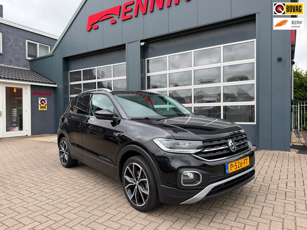 Volkswagen T-Cross 1.0 TSI Style / Beats / ACC / Virtual / K, Auto's, Volkswagen, T-Cross, Gebruikt, Euro 6, Zwart