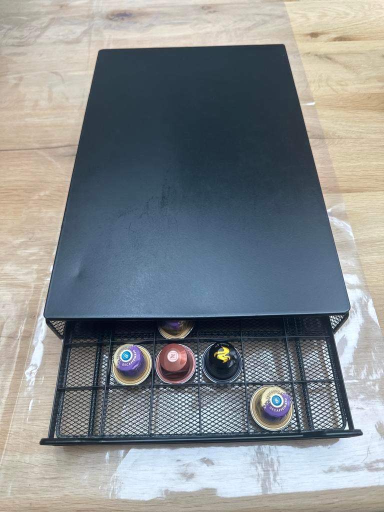 Nespresso capsulehouder - Zwart metaal, Verzenden, Zwart, Metaal, Overige merken