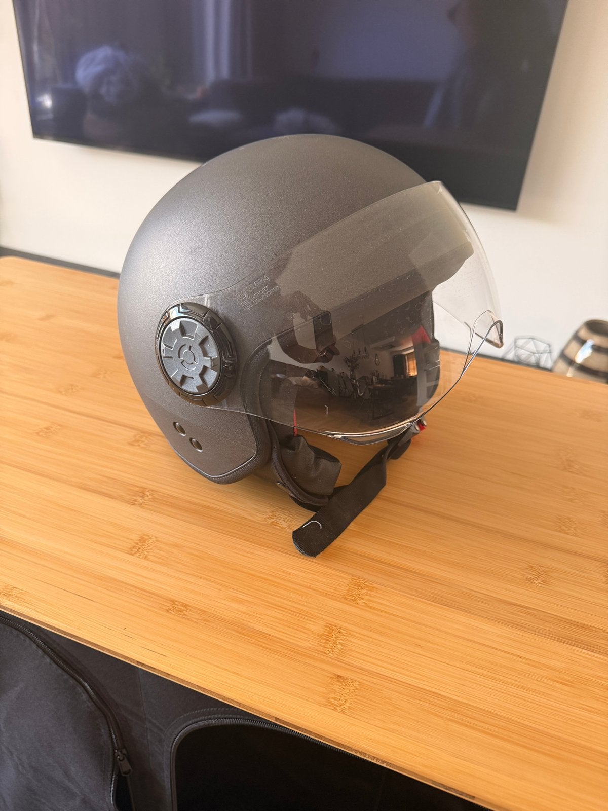 Scooterhelm, zo goed als nieuw, Fietsen en Brommers, Brommerhelmen, Ophalen of Verzenden, Zo goed als nieuw, Small