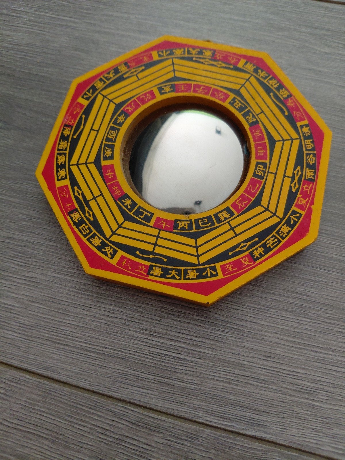Feng Shui Bagua-spiegel ( 15,5 cm), Minder dan 50 cm, Ophalen of Verzenden, Zo goed als nieuw, Minder dan 100 cm