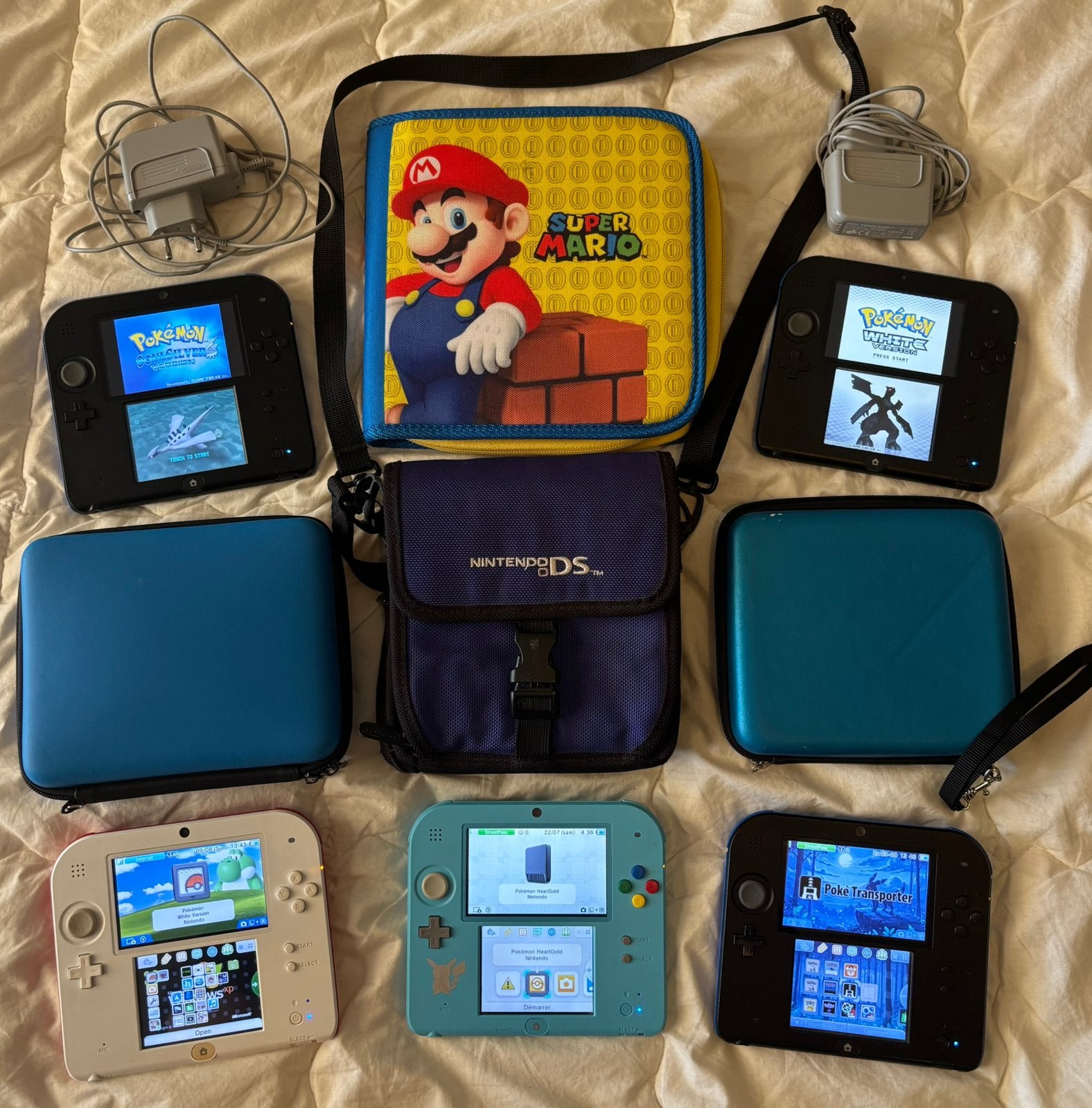 Nintendo 2DS Consoles O.A. Pokemon + Spellen & Accessoires, Ophalen of Verzenden, Zo goed als nieuw, 2DS