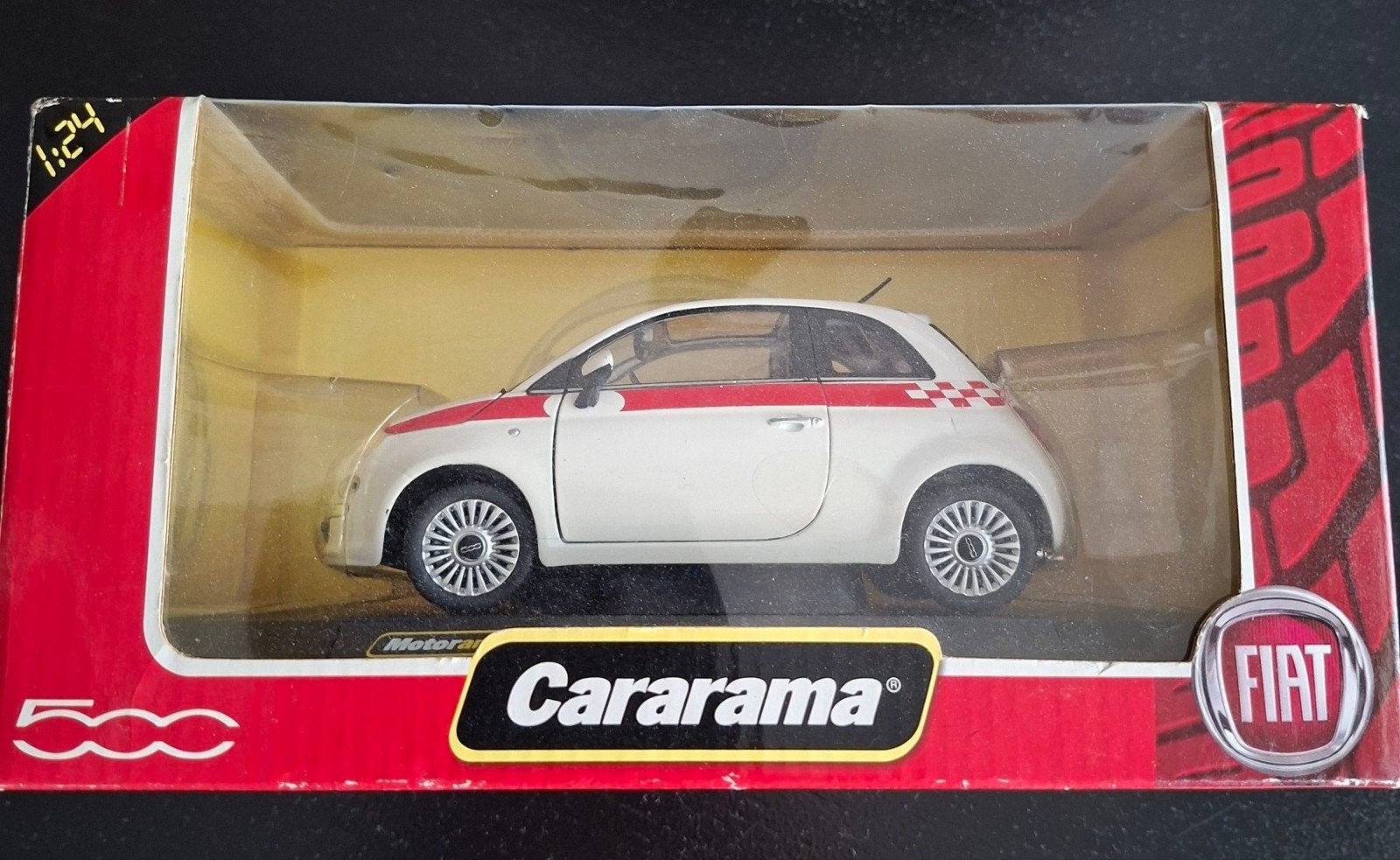 Cararama Fiat 500 Modelauto 1:24 - Nieuw in Doos, Ophalen of Verzenden