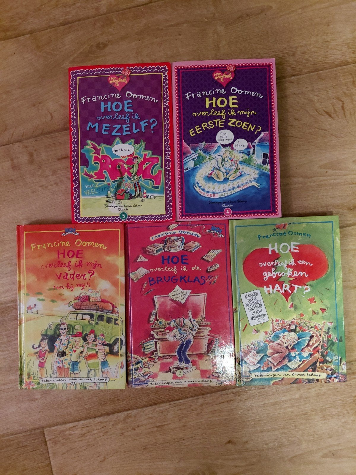Francine Oomen - Hoe overleef ik... (5 boeken), Boeken, Ophalen of Verzenden, Gelezen, Francine Oomen, Fictie