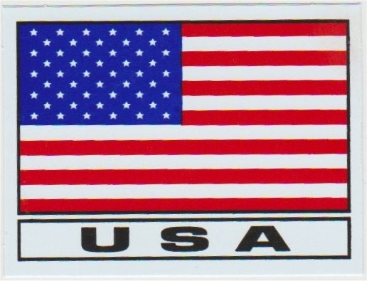 USA vlag sticker #11, Verzenden