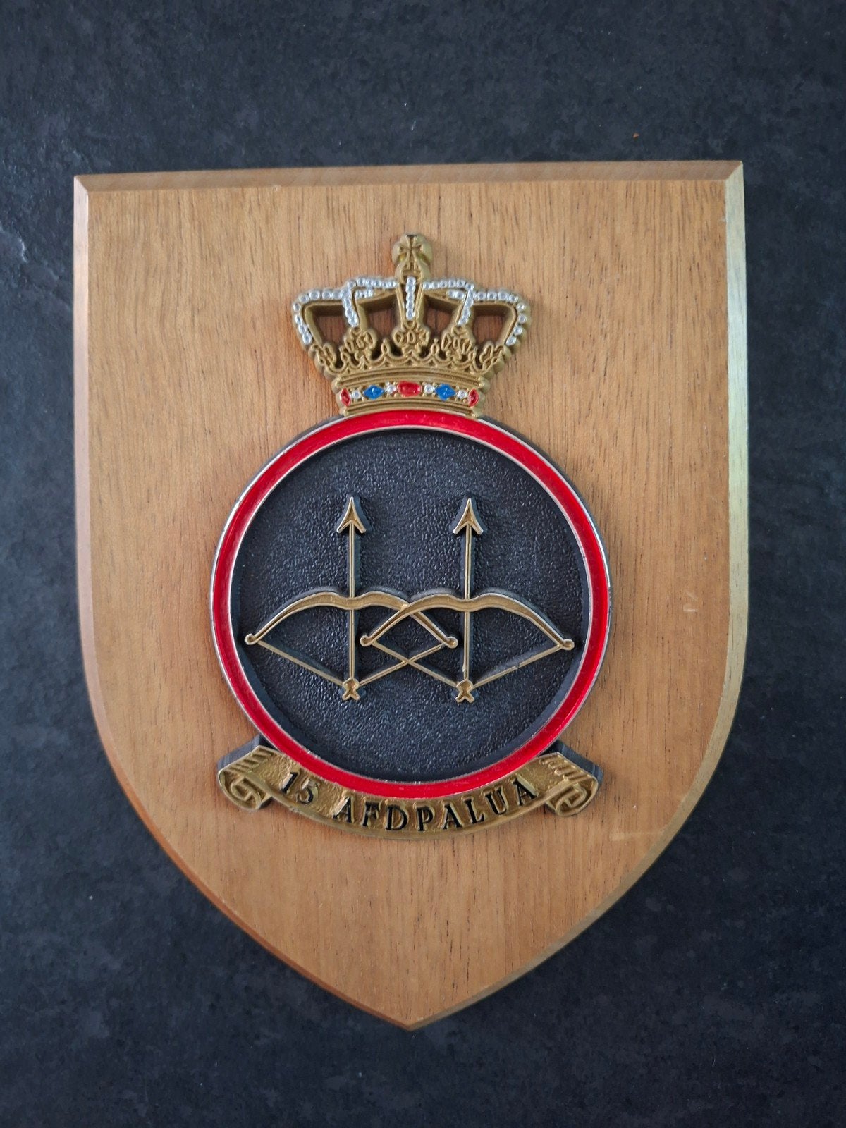 Wapenschild - 15 AFD PALUA - Landmacht, Ophalen of Verzenden, Landmacht, Nederland, Overige typen