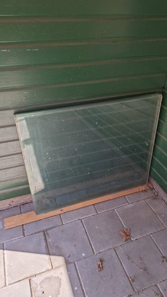 Twee 4-laags glasplaten 85x105 cm, 25 mm dik, Tuin en Terras, Vijvers, Ophalen of Verzenden, Gebruikt