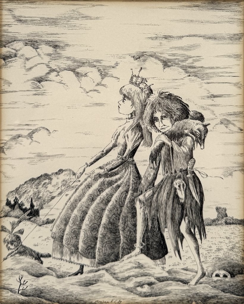 1332. Ets, Marianne van Voorn, 1989, Antiek en Kunst, Kunst | Etsen en Gravures, Ophalen