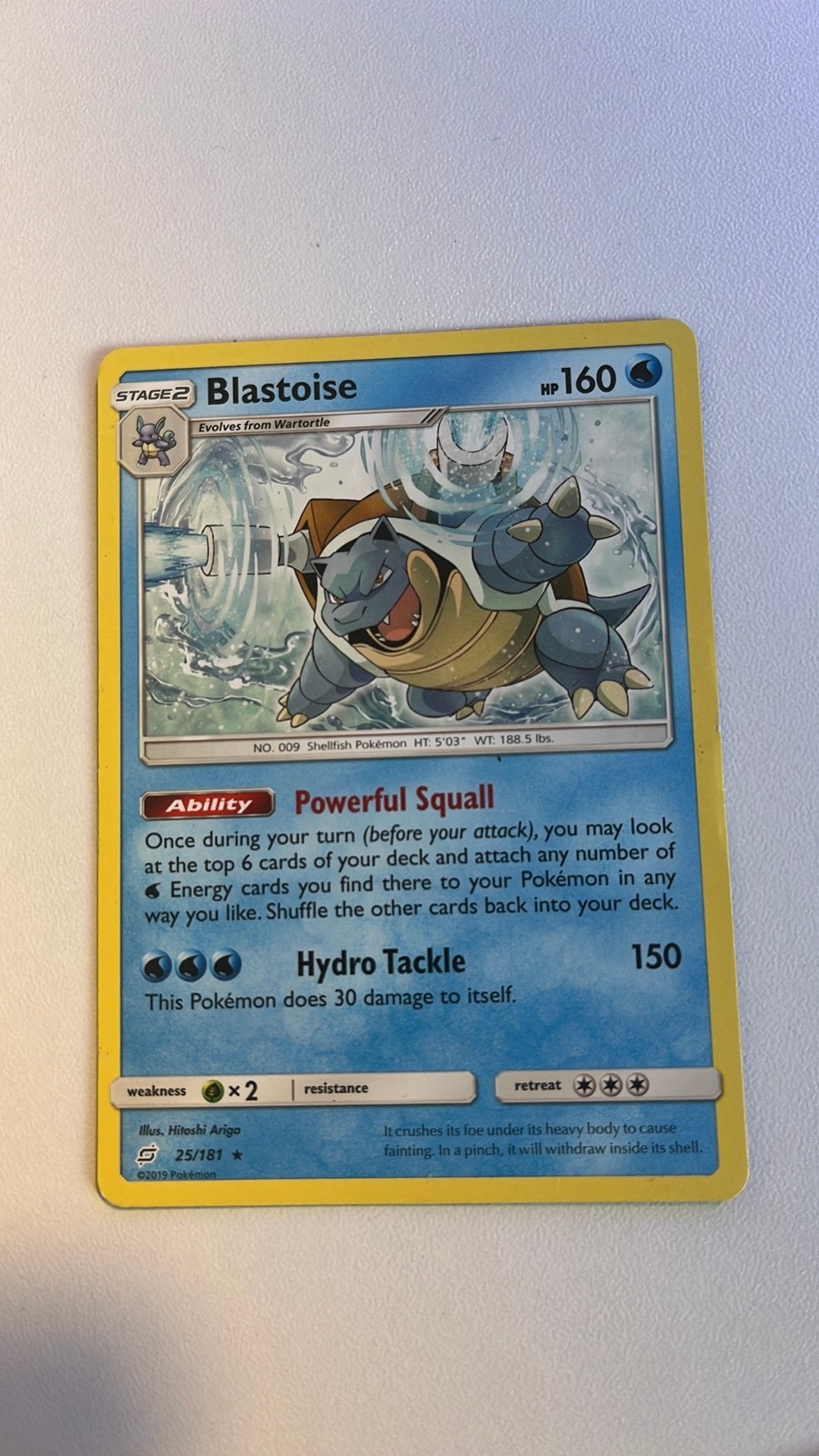 Blastoise | 25/181 | 2019, Ophalen of Verzenden, Zo goed als nieuw
