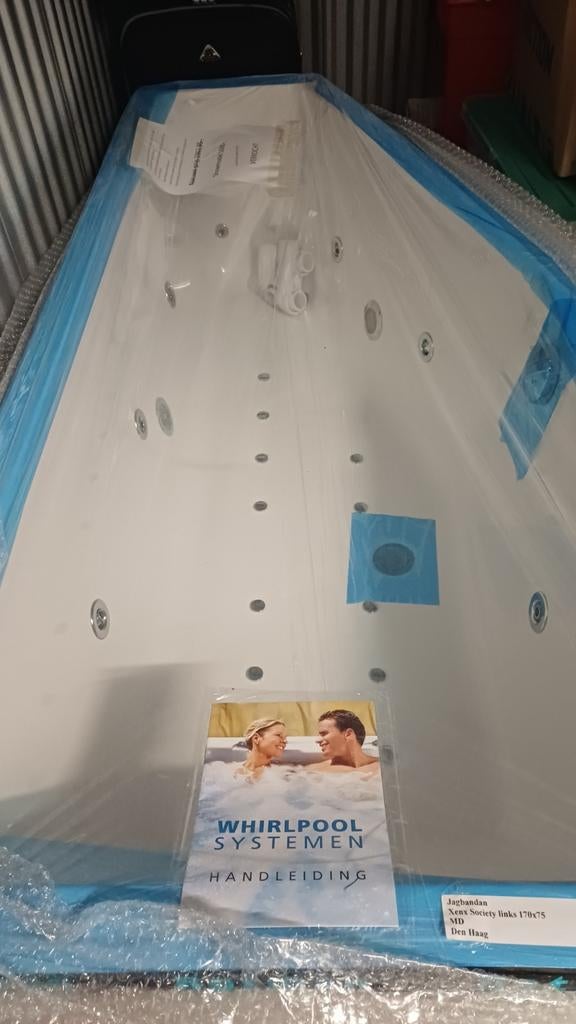 Ligbad bubbelbad Xenz Society Links 170x75cm Showmod, Ophalen, Nieuw, Vast, Inbouw
