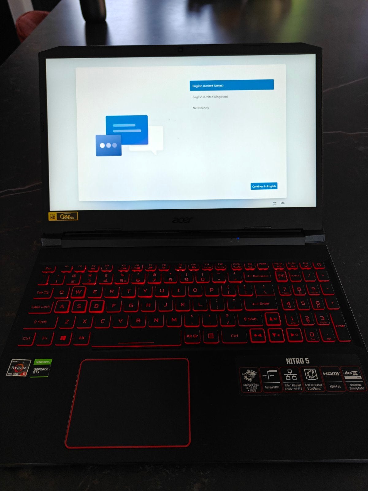 Acer Nitro 5 Gaming Laptop, Ophalen, Met videokaart, Zo goed als nieuw, Gaming