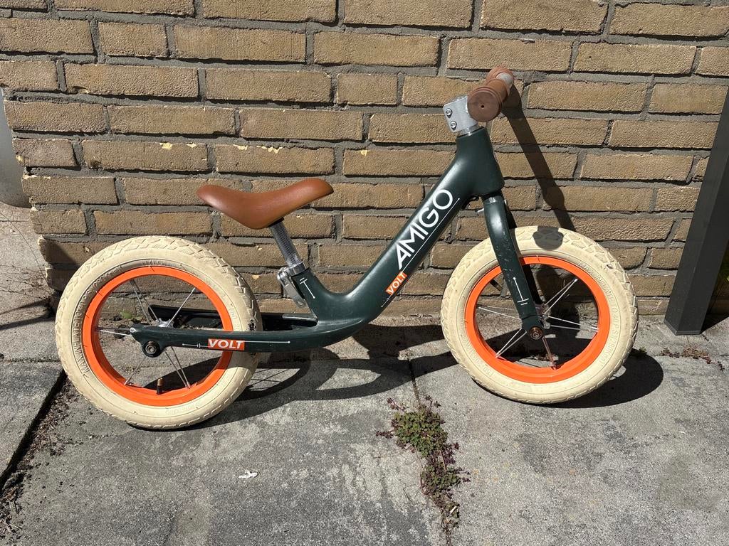 Loopfiets - Groen/Oranje, Ophalen, Gebruikt, Minder dan 16 inch