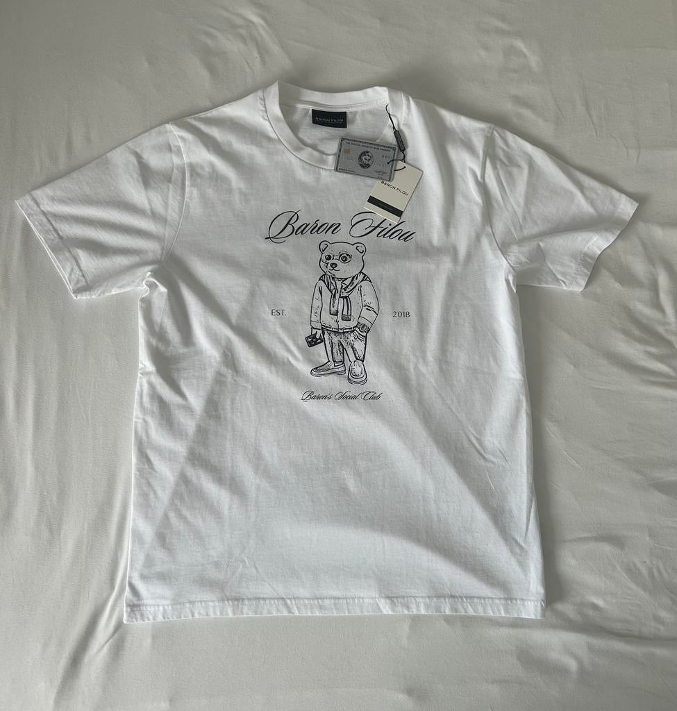 Baron Filou shirt, Kleding | Heren, T-shirts, Nieuw, Maat 52/54 (L), Wit, Ophalen of Verzenden