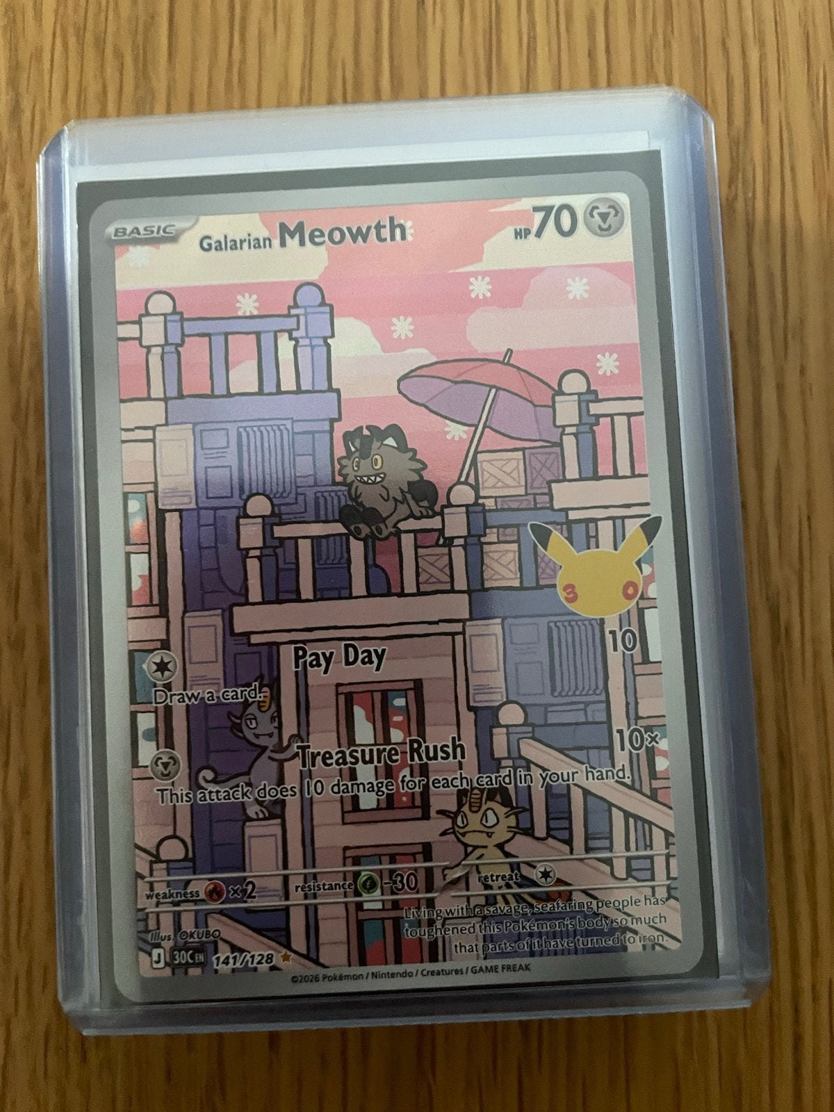 Meowth Full Art Celebrations Pokémon Kaart NM, Ophalen, Nieuw, Losse kaart, Foil